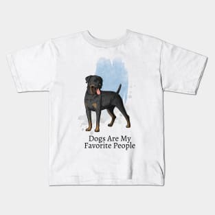 Dogs Are My Favorite People Kids T-Shirt